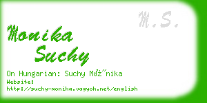 monika suchy business card